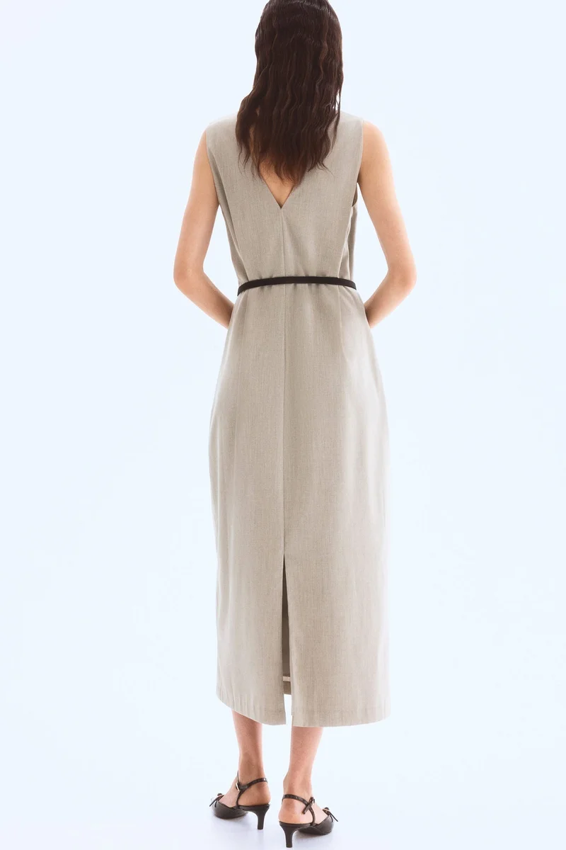 اتش اند ام فستان بحزام خصر